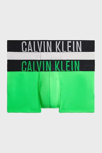 Calvin Klein Logolu Elastik Bel Bantlı Düşük Bel 2 Pack 000NB2599AGXH Erkek Boxer 000NB2599A GXH GRİ-YEŞİL