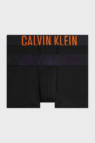 Calvin Klein - Calvin Klein Logolu Elastik Bel Bantlı Düşük Bel 2 Pack Erkek Boxer 000NB2599A GXL SİYAH