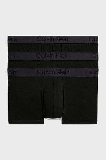 Calvin Klein Logolu Elastik Bel Bantlı Düşük Bel 3 Pack 000NB3651AUB1 Erkek Boxer 000NB3651A UB1 SİYAH