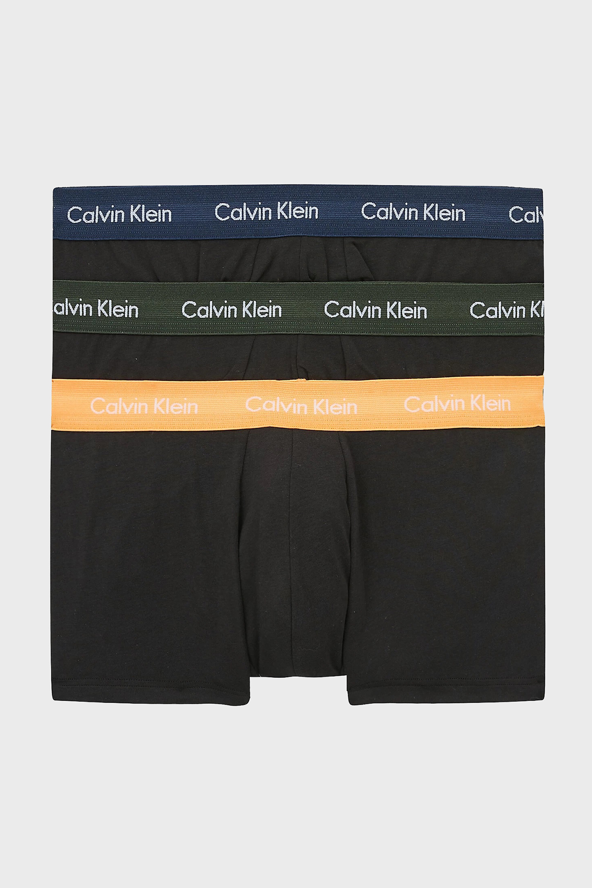 Calvin Klein Logolu Elastik Bel Bantlı Pamuklu 3 Pack Erkek Boxer 0000U2664G 1TU SİYAH