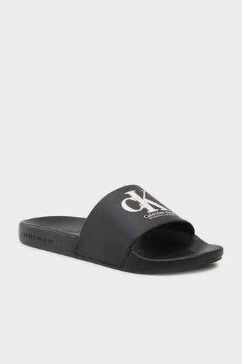Calvin Klein Logolu Erkek Terlik YM0YM00662 BDS SİYAH