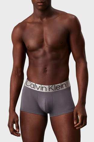 Calvin Klein - Calvin Klein Logolu Esnek Düşük Bel 3 Pack 000NB3074AMH8 Erkek Boxer 000NB3074A MH8 Mavi-Gri-Siyah (1)