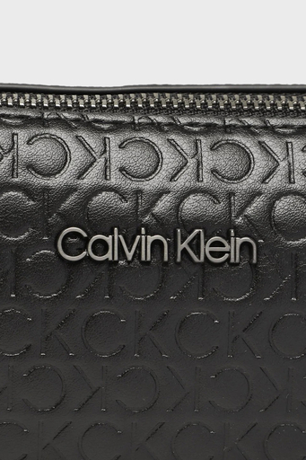 Calvin Klein Logolu Fermuarlı K50K51051801I Erkek Bel Çantası K50K510518 01I SİYAH