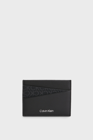 Calvin Klein - Calvin Klein Logolu K50K510489BAX Erkek Kartlık K50K510489 BAX SİYAH