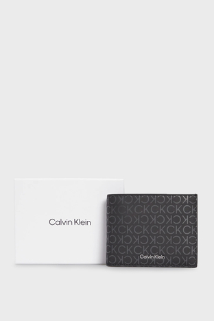 Calvin Klein - Calvin Klein Logolu K50K5112590GL Erkek Cüzdan K50K511259 0GL SİYAH (1)