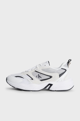 Calvin Klein - Calvin Klein Logolu Kalın Tabanlı Sneaker Bayan Ayakkabı YW0YW00891 0K5 BEYAZ (1)
