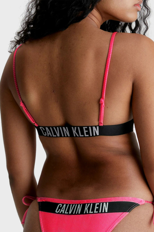 Calvin Klein - Calvin Klein Logolu KW0KW01969XI1 Bayan Bikini Üstü KW0KW01969 XI1 PEMBE (1)