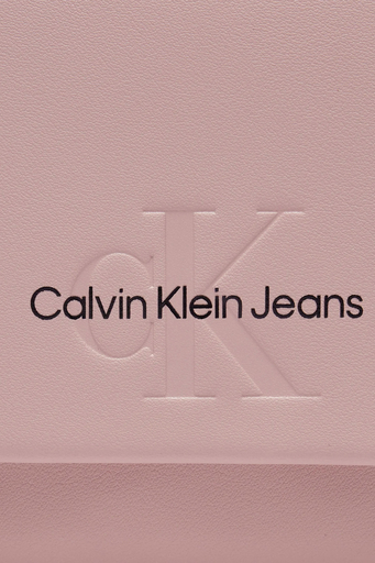Calvin Klein Logolu Omuz Askılı K60K611543TFT Bayan Cüzdan K60K611543 TFT PUDRA