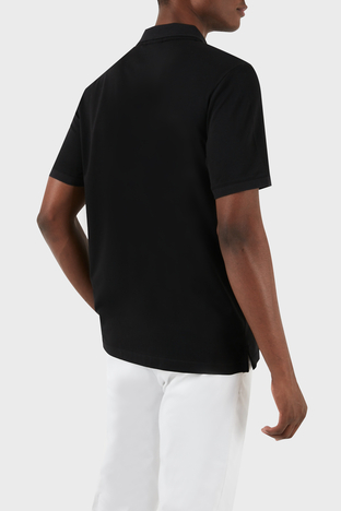 Calvin Klein - Calvin Klein Logolu Pamuk Karışımlı Slim Fit K10K112470BEH Erkek Polo Yaka T Shirt K10K112470 BEH SİYAH (1)