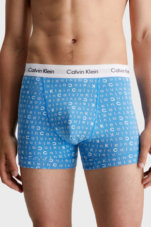 Calvin Klein - Calvin Klein Logolu Pamuklu 3 Pack 0000U2662GH4Y Erkek Boxer 0000U2662G H4Y Siyah-Lacivert-Beyaz (1)
