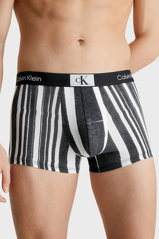 Calvin Klein - Calvin Klein Logolu Pamuklu 3 Pack 000NB3528ADYD Erkek Boxer 000NB3528A DYD Yeşil-Siyah-Saks (1)
