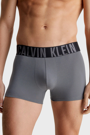 Calvin Klein - Calvin Klein Logolu Pamuklu 3 Pack 000NB3608ALXO Erkek Boxer 000NB3608A LXO Siyah-Kırmızı-Gri (1)