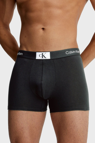 Calvin Klein - Calvin Klein Logolu Pamuklu 3 Pack Erkek Boxer 000NB3528A UB1 SİYAH (1)