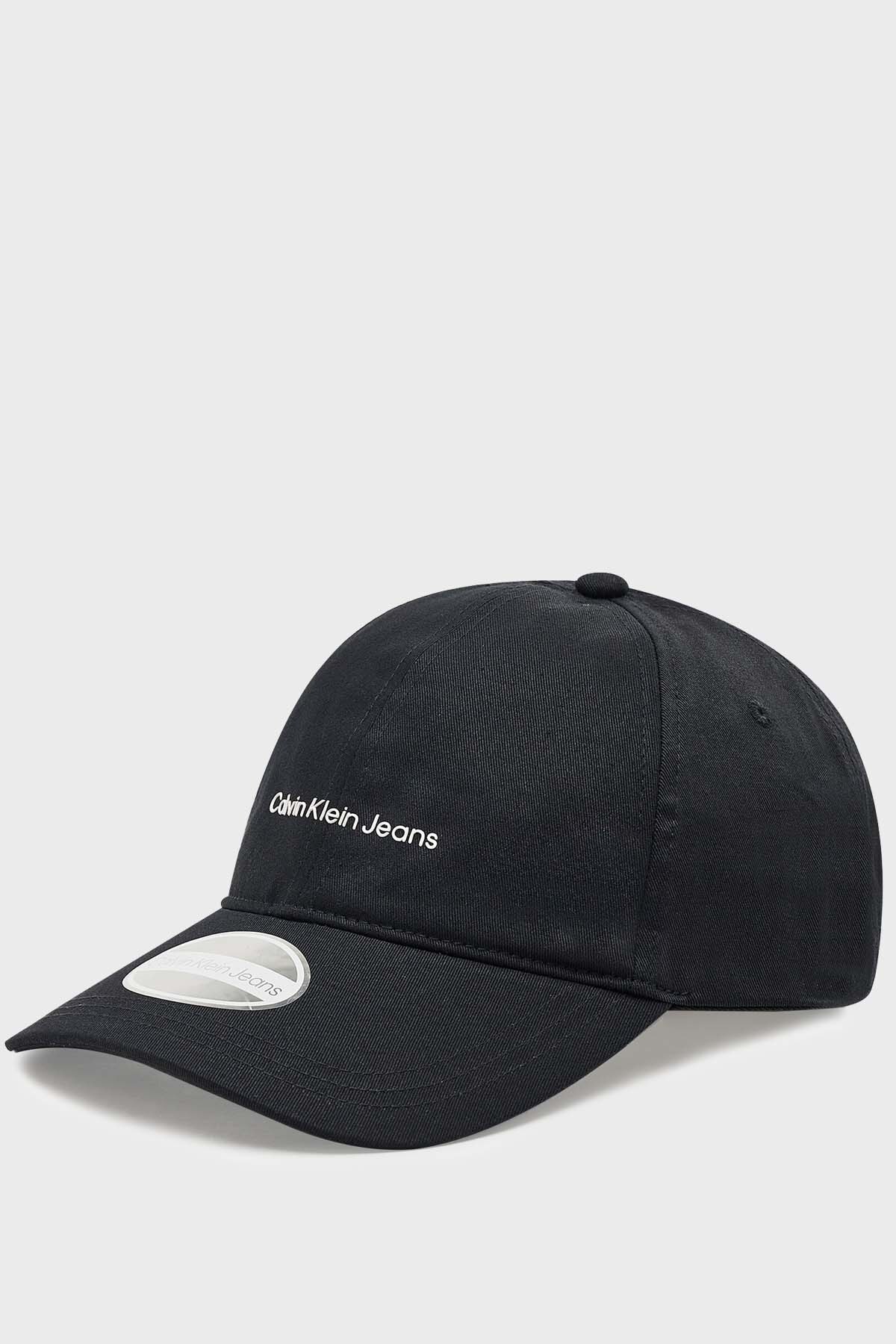 Calvin Klein Logolu Pamuklu Bayan Şapka K60K608849 BDS SİYAH