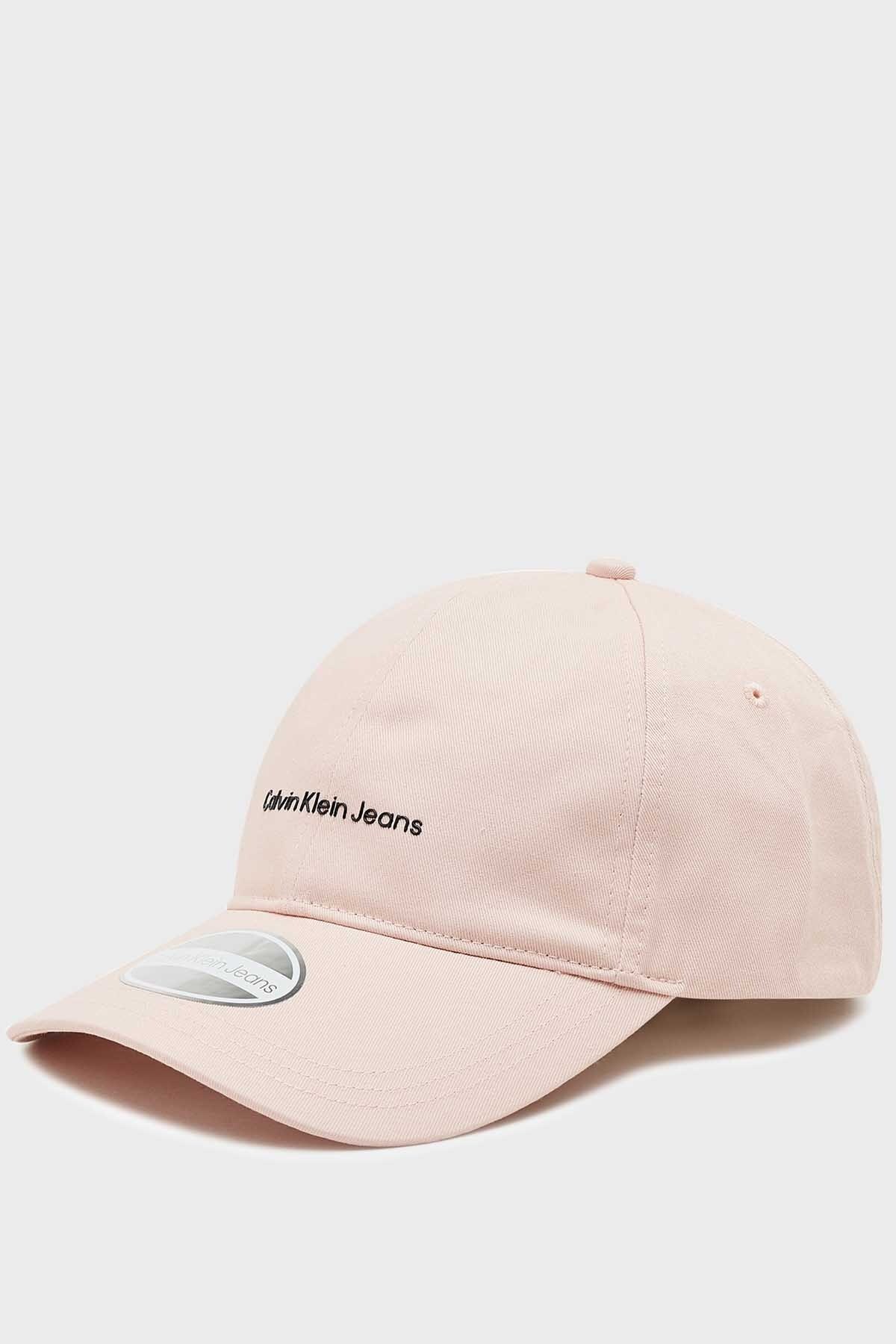 Calvin Klein Logolu Pamuklu Bayan Şapka K60K608849 TFT PEMBE