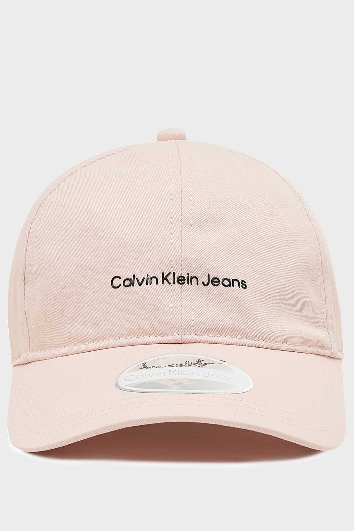 Calvin Klein Logolu Pamuklu Bayan Şapka K60K608849 TFT PEMBE