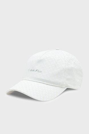 Calvin Klein - Calvin Klein Logolu Pamuklu Bayan Şapka K60K610990 0K4 BEYAZ