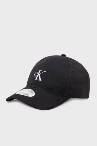 Calvin Klein - Calvin Klein Logolu Pamuklu Erkek Şapka K50K510182 BDS SİYAH