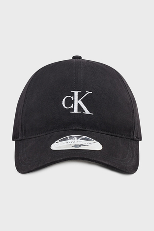 Calvin Klein - Calvin Klein Logolu Pamuklu Erkek Şapka K50K510182 BDS SİYAH (1)