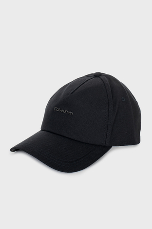 Calvin Klein - Calvin Klein Logolu Pamuklu K50K510345BAX Erkek Şapka K50K510345 BAX SİYAH