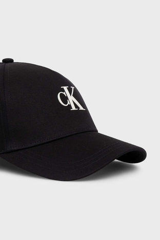 Calvin Klein - Calvin Klein Logolu Pamuklu K50K510750BDS Erkek Şapka K50K510750 BDS SİYAH (1)