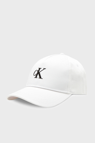 Calvin Klein - Calvin Klein Logolu Pamuklu Erkek Şapka K50K510750 YAF BEYAZ