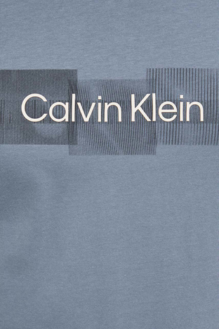 Calvin Klein - Calvin Klein Logolu Regular Fit Bisiklet Yaka % 100 Pamuk Erkek T Shirt K10K110799 POC GRİ (1)