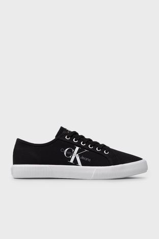 Calvin Klein - Calvin Klein Logolu Sneaker Erkek Ayakkabı YM0YM00306 BDS SİYAH