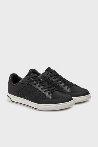 Calvin Klein Logolu Sneaker HM0HM015940GR Erkek Ayakkabı HM0HM01594 0GR SİYAH