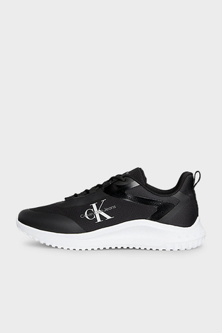 Calvin Klein - Calvin Klein Logolu Sneaker YM0YM009680GM Erkek Ayakkabı YM0YM00968 0GM SİYAH-BEYAZ (1)