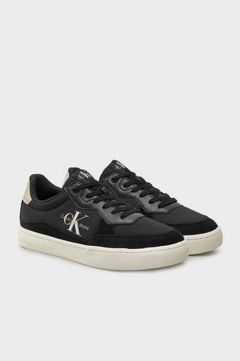 Calvin Klein Logolu Sneaker YM0YM010330GR Erkek Ayakkabı YM0YM01033 0GR SİYAH-BEYAZ