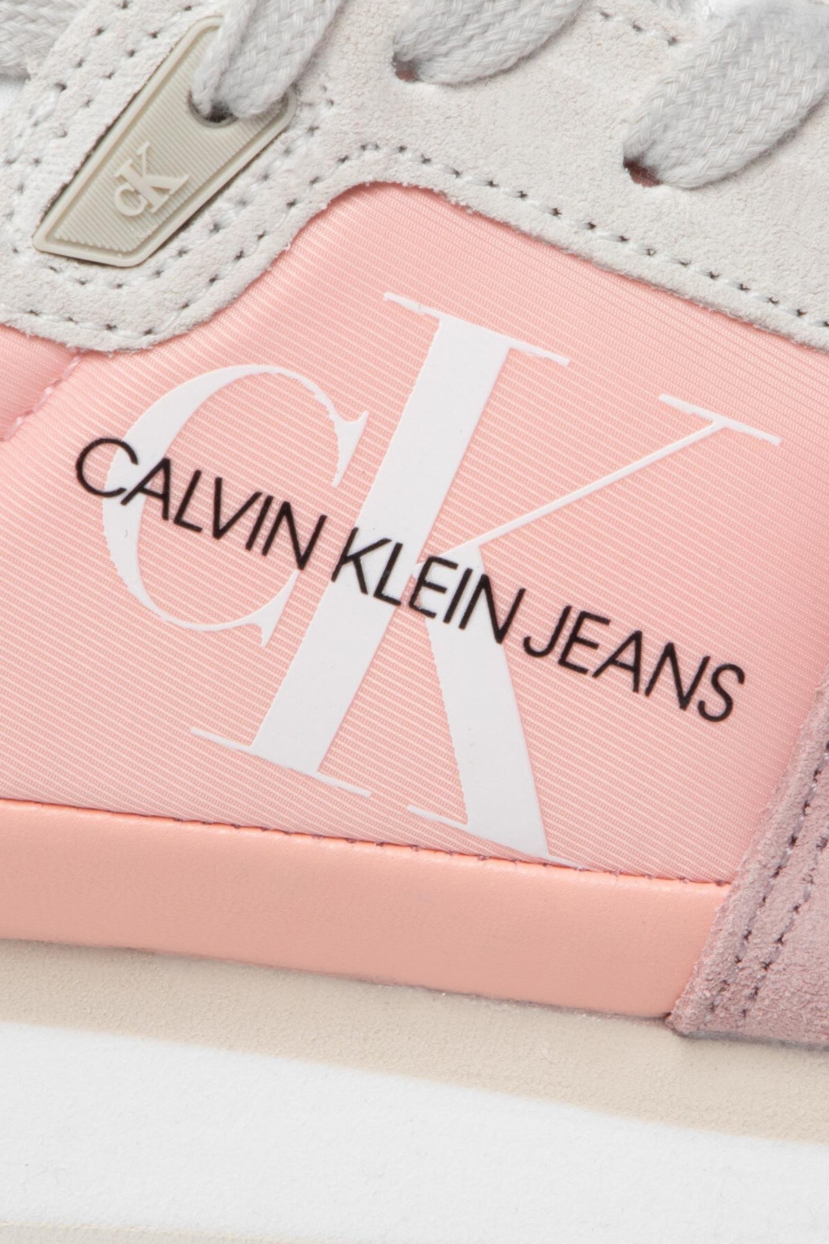 Calvin Klein Logolu Süet Sneaker Bayan Ayakkabı YW0YW00462 TA9 PEMBE