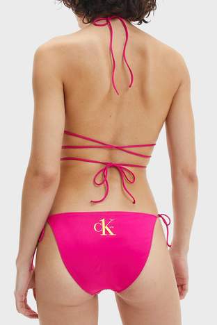 Calvin Klein - Calvin Klein Logolu Yandan Bağcıklı Bayan Bikini Altı KW0KW01702 T01 PEMBE (1)