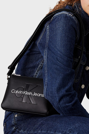 Calvin Klein - Calvin Klein Omuz Askılı K60K6127030GQ Bayan Çanta K60K612703 0GQ SİYAH (1)
