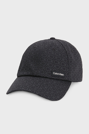 Calvin Klein - Calvin Klein Organik Pamuklu Logolu K50K51048501H Erkek Şapka K50K510485 01H SİYAH