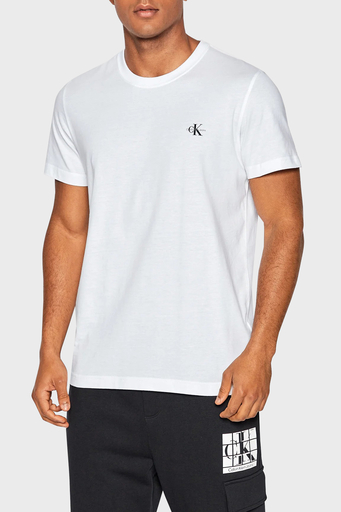 Calvin Klein Organik Pamuklu Regular Fit 2li J30J320199YAF Erkek T Shirt J30J320199 YAF SİYAH-BEYAZ