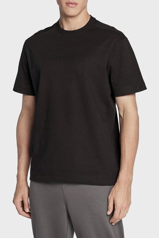 Calvin Klein - Calvin Klein Organik Pamuklu Relaxed Fit K10K109900BEH Erkek T Shirt K10K109900 BEH SİYAH