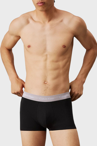 Calvin Klein - Calvin Klein Pamuk Karışımlı Düşük Bel 3 Pack 0000U2664GQRV Erkek Boxer 0000U2664G QRV SİYAH (1)