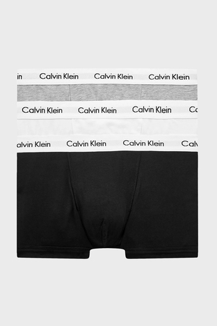 Calvin Klein - Calvin Klein Pamuklu 3 Pack Erkek Boxer 0000U2664G 998 SİYAH-BEYAZ-GRİ