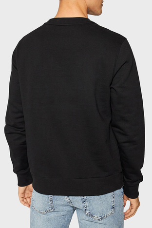 Calvin Klein - Calvin Klein Pamuklu Baskılı Bisiklet Yaka Regular Fit Erkek Sweat K10K104059 002 SİYAH (1)