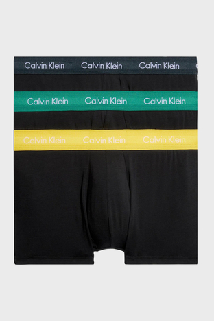 Calvin Klein - Calvin Klein Pamuklu Esnek 3 Pack 0000U2664GCA9 Erkek Boxer 0000U2664G CA9 Siyah-Sarı-Yeşil