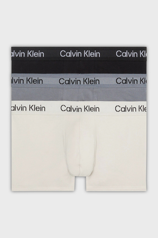 Calvin Klein - Calvin Klein Pamuklu Esnek 3 Pack 000NB3709AFZ6 Erkek Boxer 000NB3709A FZ6 SİYAH-BEYAZ-GRİ