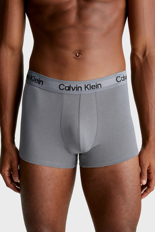 Calvin Klein - Calvin Klein Pamuklu Esnek 3 Pack 000NB3709AFZ6 Erkek Boxer 000NB3709A FZ6 SİYAH-BEYAZ-GRİ (1)