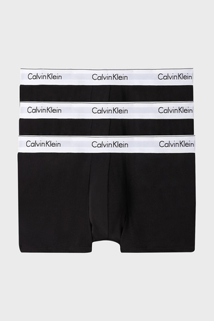 Calvin Klein - Calvin Klein Pamuklu Esnek 3 Pack Erkek Boxer 000NB2380A 001 SİYAH