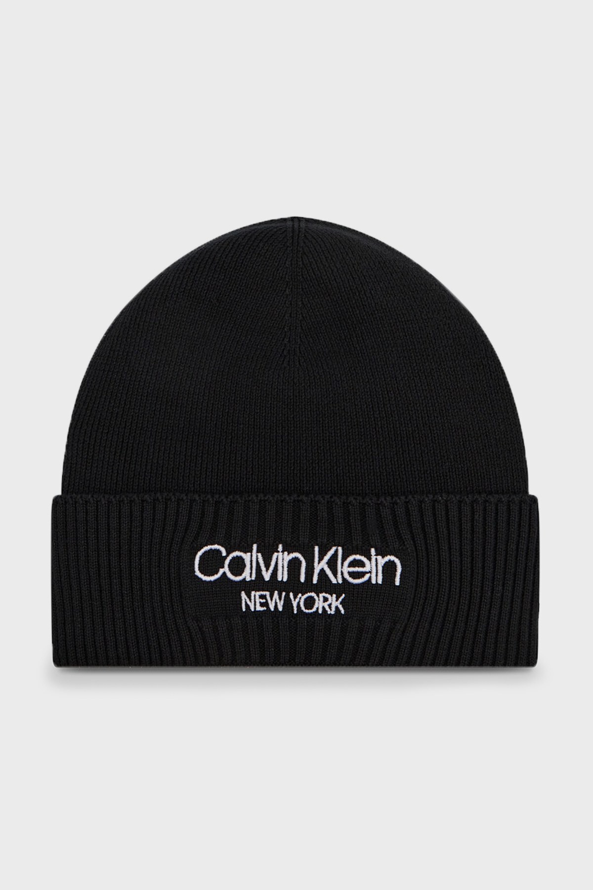 Calvin Klein Pamuklu Logo Detaylı Erkek Bere K50K507072 BAX SİYAH