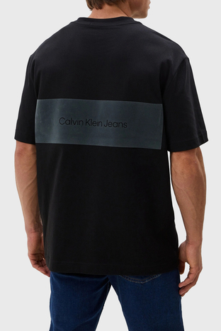 Calvin Klein - Calvin Klein Pamuklu Oversize J30J325691BEH Erkek T Shirt J30J325691 BEH SİYAH (1)