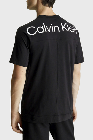 Calvin Klein - Calvin Klein Pamuklu Regular Fit Bisiklet Yaka 00GMS4K174BAE Erkek T Shirt 00GMS4K174 BAE SİYAH (1)