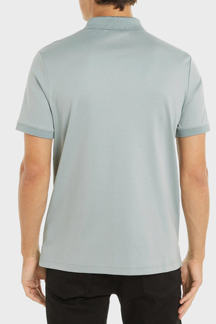 Calvin Klein - Calvin Klein Pamuklu Yarım Fermuarlı K10K112754PFF Erkek Polo Yaka T Shirt K10K112754 PFF GRİ (1)