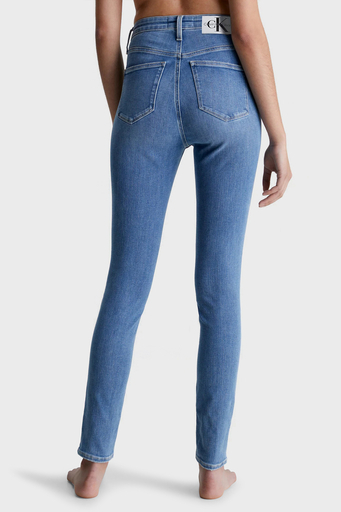 Calvin Klein Pamuklu Yüksek Bel Dar Paça Skinny Fit Jeans J20J2206261A4 Bayan Kot Pantolon J20J220626 1A4 MAVİ