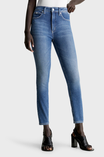 Calvin Klein Pamuklu Yüksek Bel Dar Paça Super Skinny Fit Jeans J20J2221441A4 Bayan Kot Pantolon J20J222144 1A4 AÇIK MAVİ